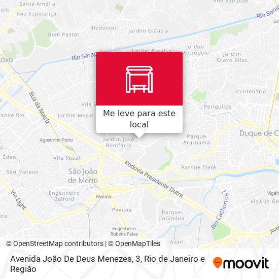 Avenida João De Deus Menezes, 3 mapa