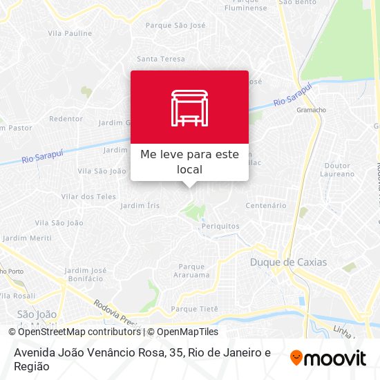 Avenida João Venâncio Rosa, 35 mapa