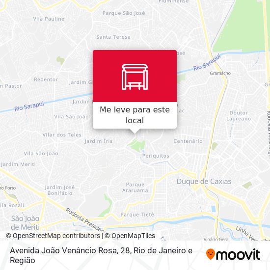 Avenida João Venâncio Rosa, 28 mapa