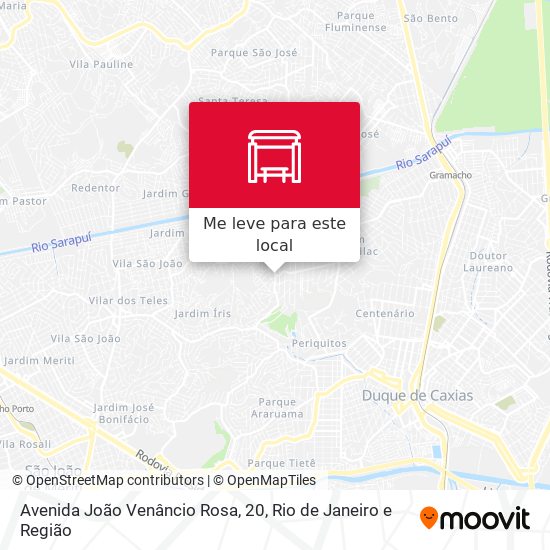 Avenida João Venâncio Rosa, 20 mapa