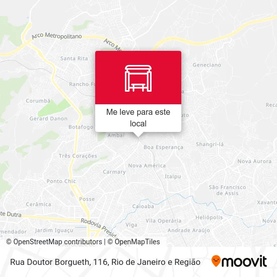 Rua Doutor Borgueth, 116 mapa