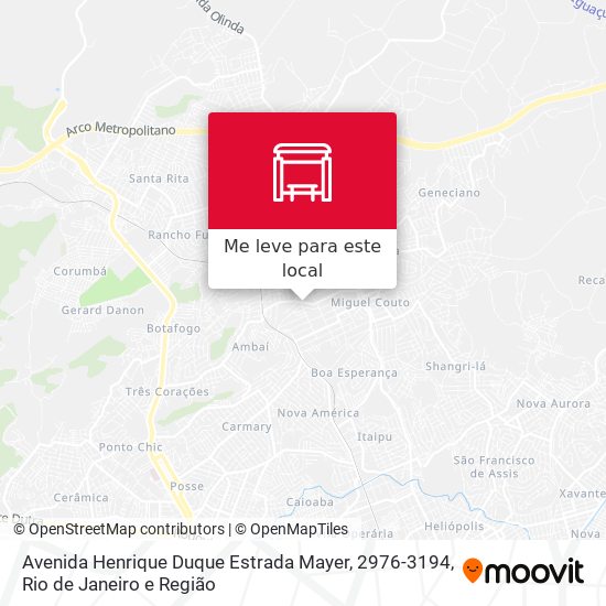 Avenida Henrique Duque Estrada Mayer, 2976-3194 mapa