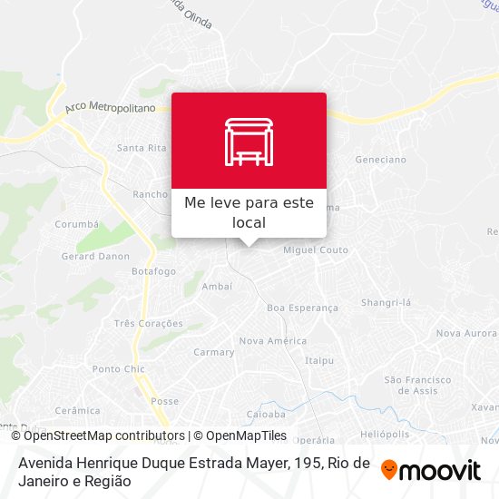 Avenida Henrique Duque Estrada Mayer, 195 mapa