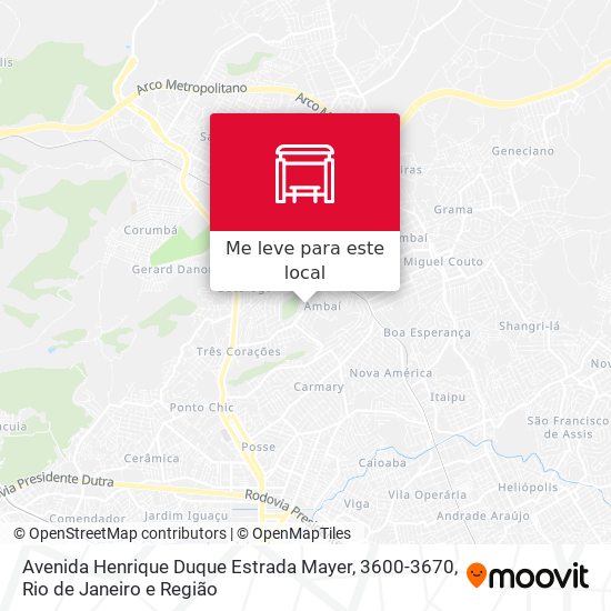 Avenida Henrique Duque Estrada Mayer, 3600-3670 mapa