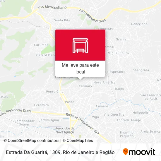 Estrada Da Guaritá, 1309 mapa