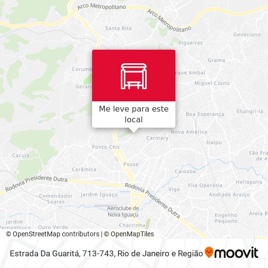 Estrada Da Guaritá, 713-743 mapa