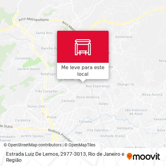 Estrada Luiz De Lemos, 2977-3013 mapa