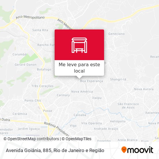 Avenida Goiânia, 885 mapa