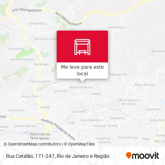 Rua Catalão, 171-247 mapa