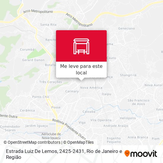 Estrada Luiz De Lemos, 2425-2431 mapa