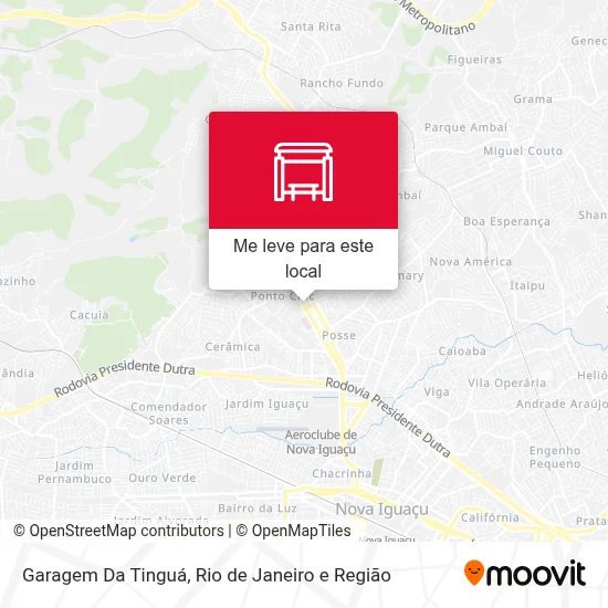 Garagem Da Tinguá mapa