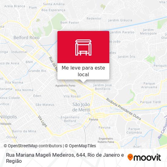 Rua Mariana Mageli Medeiros, 644 mapa