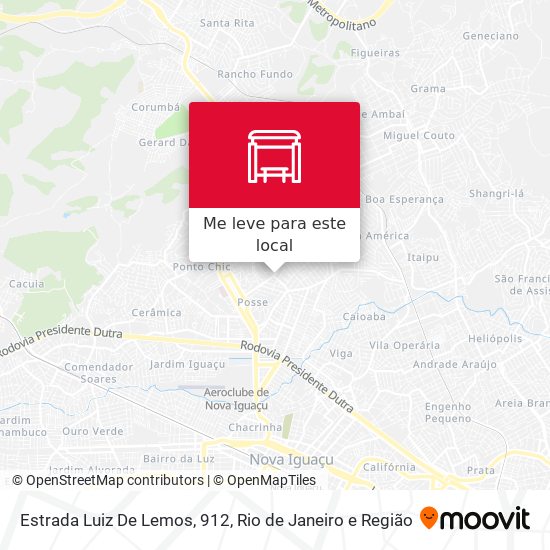 Estrada Luiz De Lemos, 912 mapa