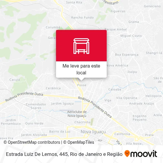Estrada Luiz De Lemos, 445 mapa