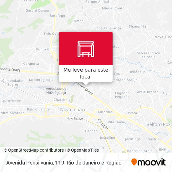 Avenida Pensilvânia, 119 mapa