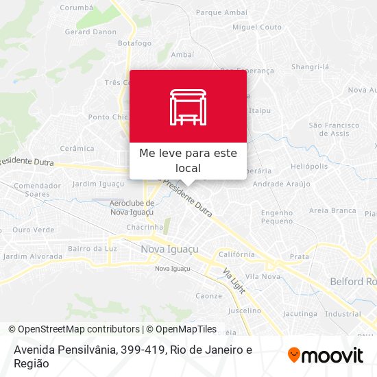 Avenida Pensilvânia, 399-419 mapa