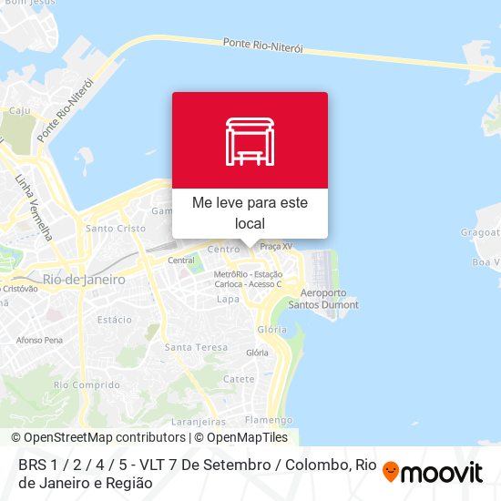 BRS 1 / 2 / 4 / 5 - VLT 7 De Setembro / Colombo mapa