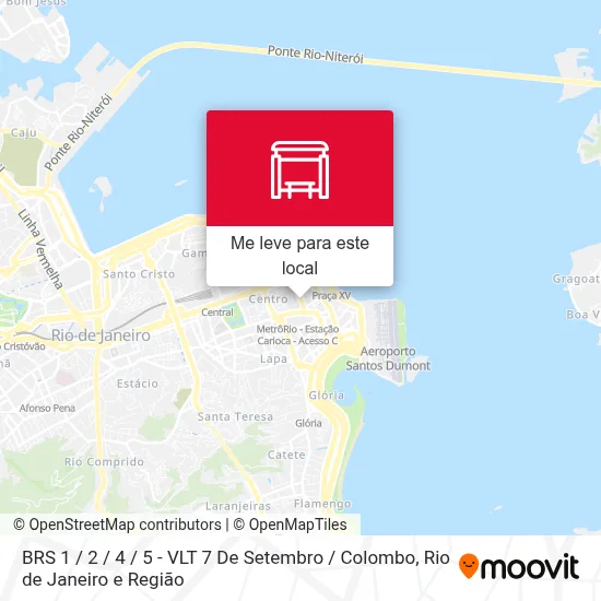 BRS 1 / 2 / 4 / 5 - VLT 7 De Setembro / Colombo mapa