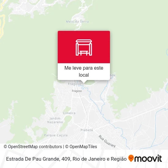 Estrada De Pau Grande, 409 mapa