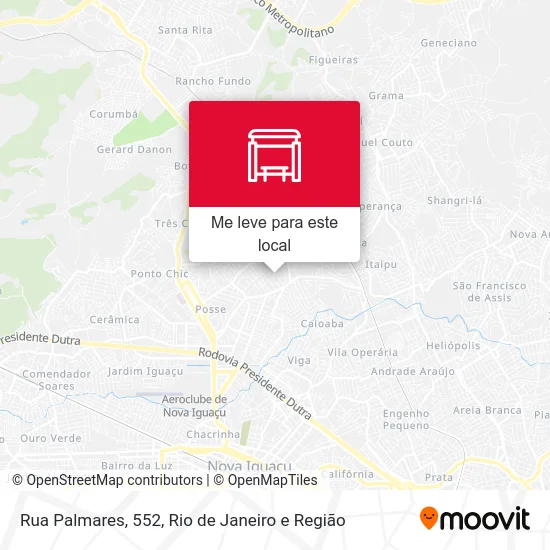 Rua Palmares, 552 mapa
