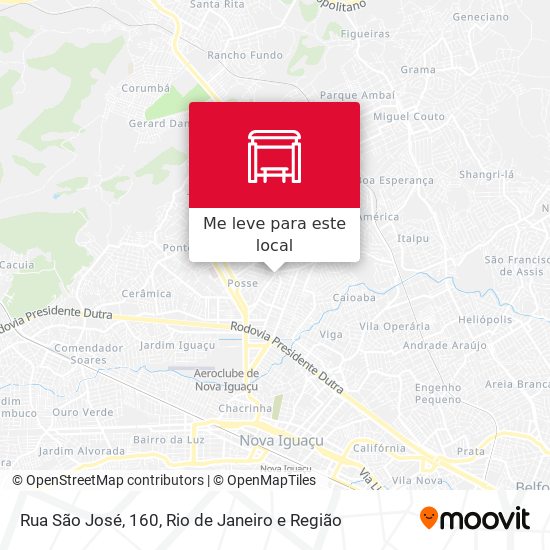 Rua São José, 160 mapa