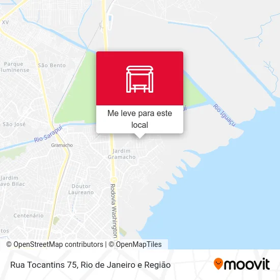Rua Tocantins 75 mapa