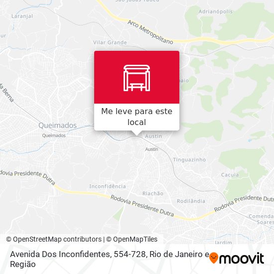 Avenida Dos Inconfidentes, 554-728 mapa