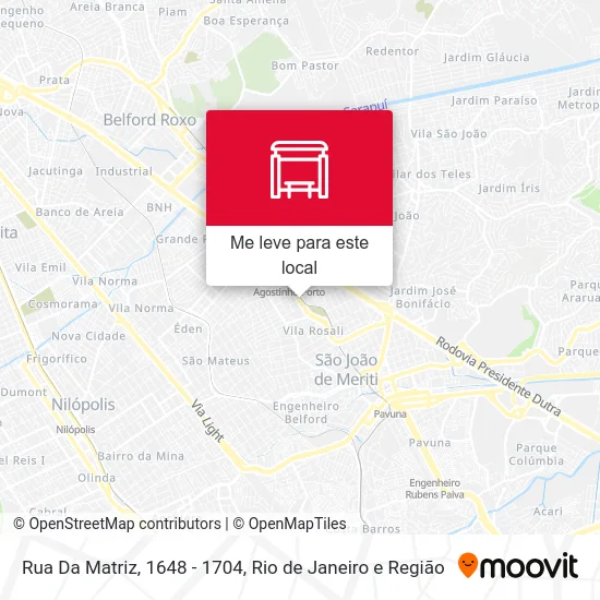 Rua Da Matriz, 1648 - 1704 mapa