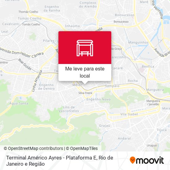 Terminal Américo Ayres - Plataforma E mapa