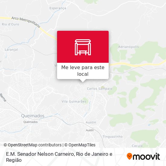 E.M. Senador Nelson Carneiro mapa