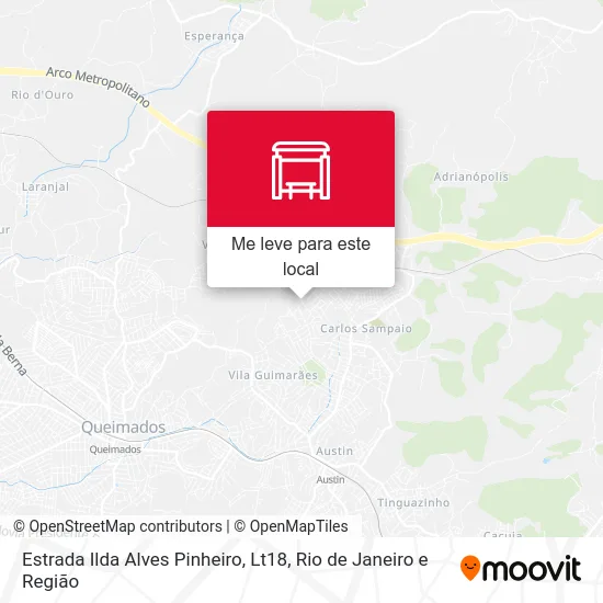 Estrada Ilda Alves Pinheiro, Lt18 mapa
