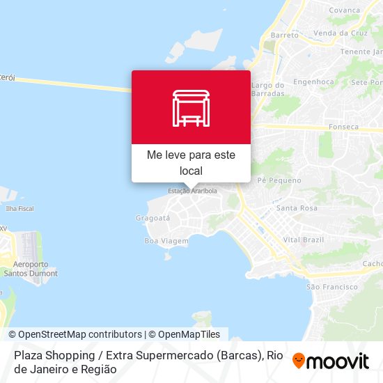 Plaza Shopping / Extra Supermercado (Barcas) mapa