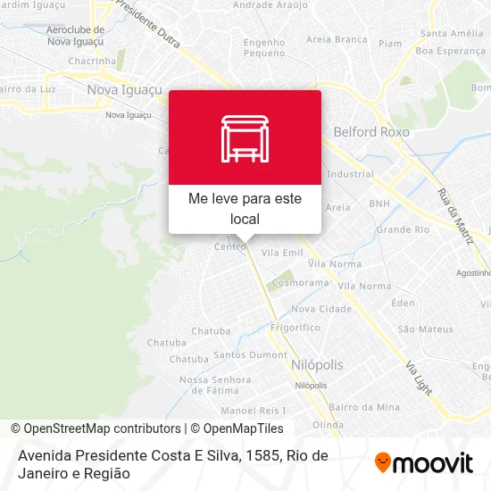 Avenida Presidente Costa E Silva, 1585 mapa