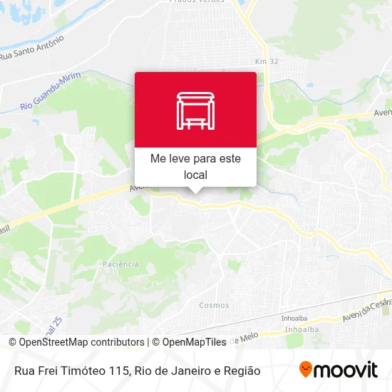 Rua Frei Timóteo 115 mapa