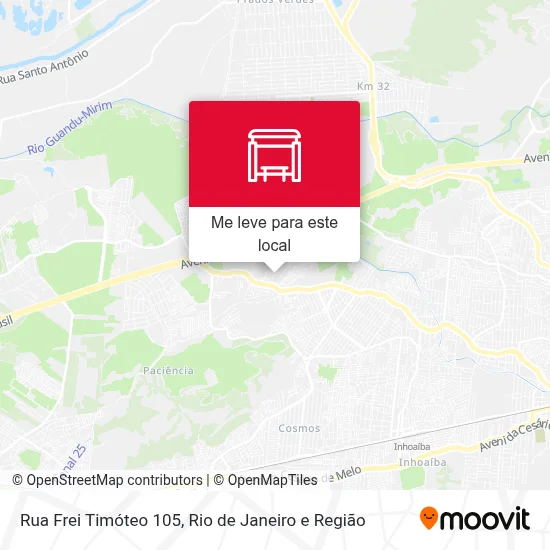 Rua Frei Timóteo 105 mapa