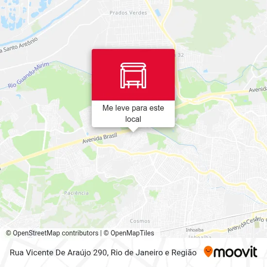 Rua Vicente De Araújo 290 mapa