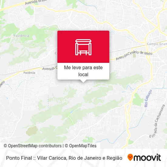 Ponto Final :: Vilar Carioca mapa