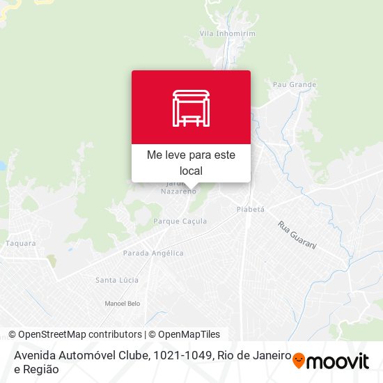 Avenida Automóvel Clube, 1021-1049 mapa