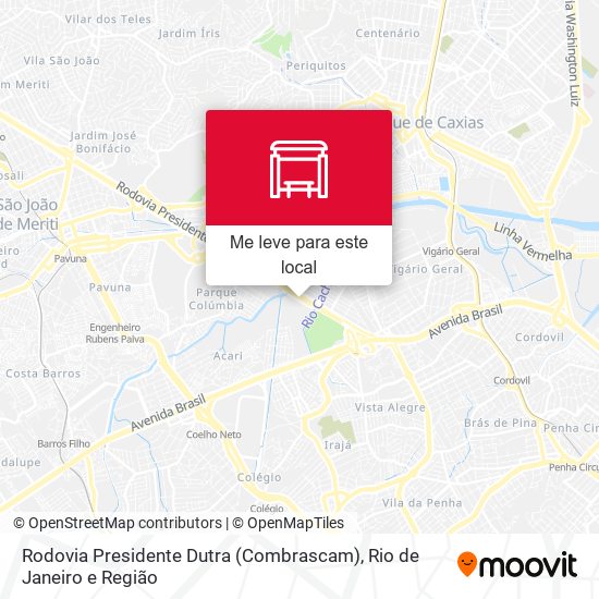 Rodovia Presidente Dutra (Combrascam) mapa