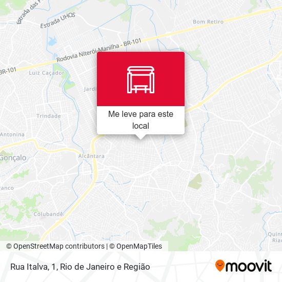 Rua Italva, 1 mapa