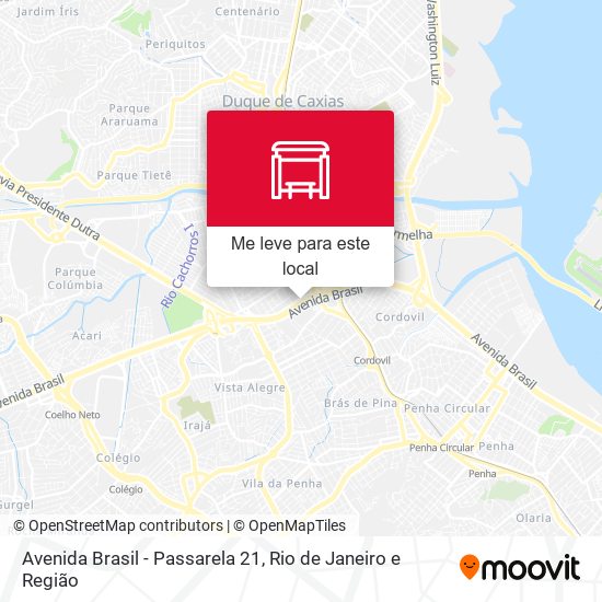 Avenida Brasil - Passarela 21 mapa