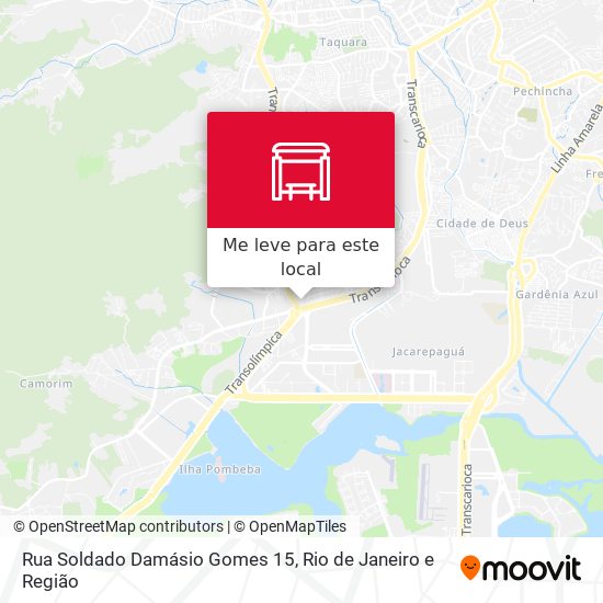 Rua Soldado Damásio Gomes 15 mapa