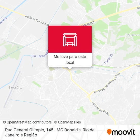 Rua General Olímpio, 145 | MC Donald's mapa