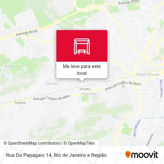 Rua Do Papagaio 14 mapa