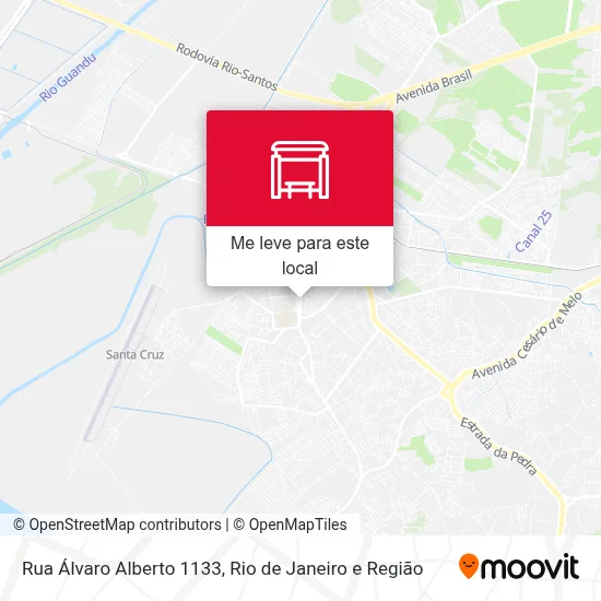 Rua Álvaro Alberto 1133 mapa