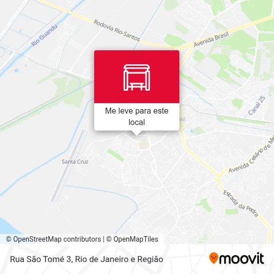 Rua São Tomé 3 mapa