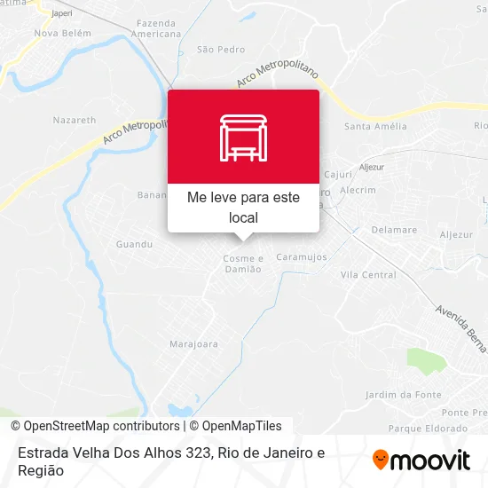 Estrada Velha Dos Alhos 323 mapa
