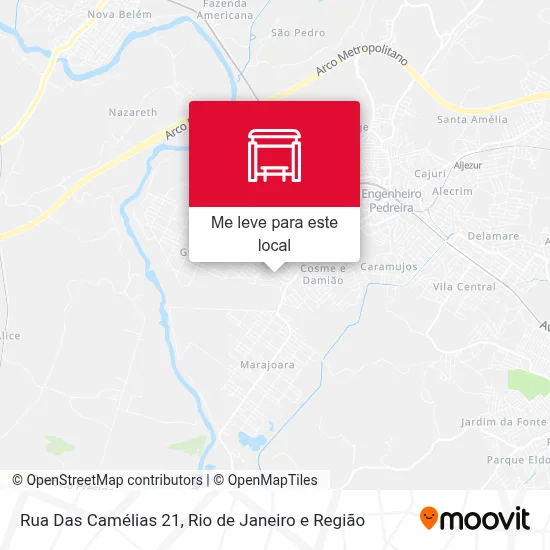 Rua Das Camélias 21 mapa