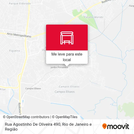 Rua Agostinho De Oliveira 490 mapa