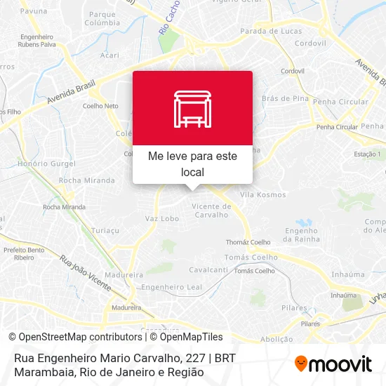 Rua Engenheiro Mario Carvalho, 227 | BRT Marambaia mapa